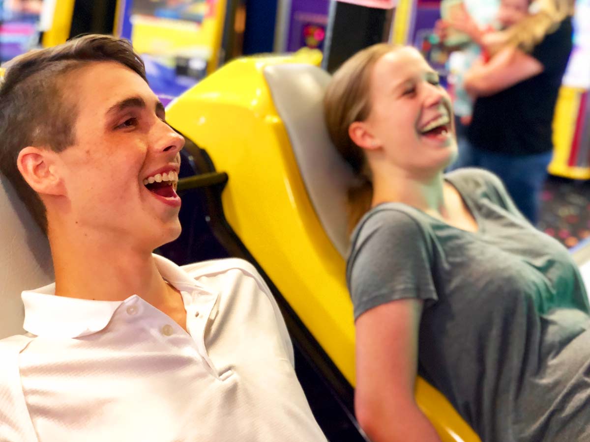 Laugh with friends in the Bonkers Arcade