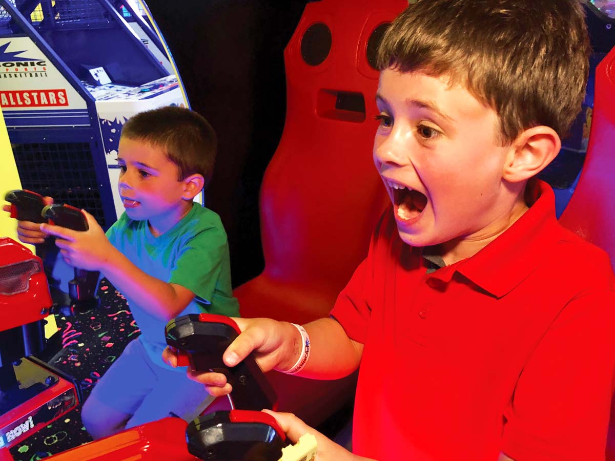 Play with your friends in the Bonkers Arcade